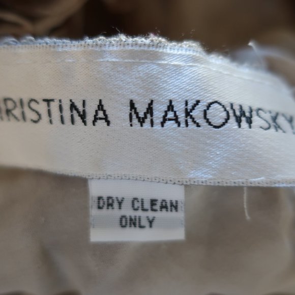 CHRISTINA MAKOWSKY RUFFLE OFF SHOULDER TOP M * - Picture 9 of 9